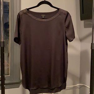 Never worn Ann Taylor black with gold accent top.